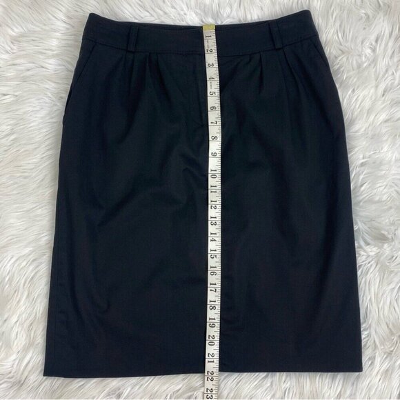 Burberry London Women's Black Minimalist Straight‎ Boss Career Skirt IT 38/W29 - Picture 11 of 13